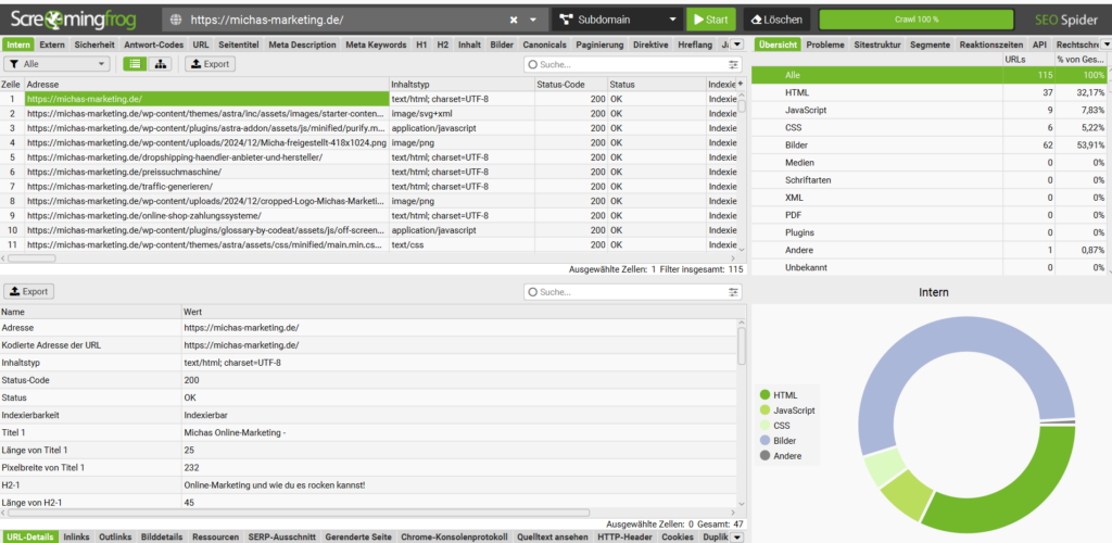 Screamingfrog  Screenshot