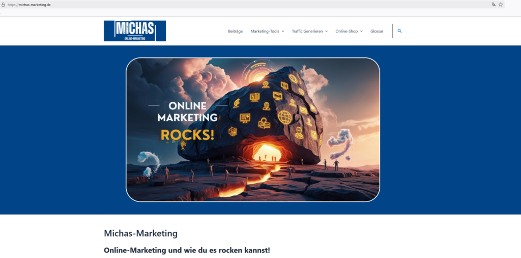 Beispiel Frontend Webseite