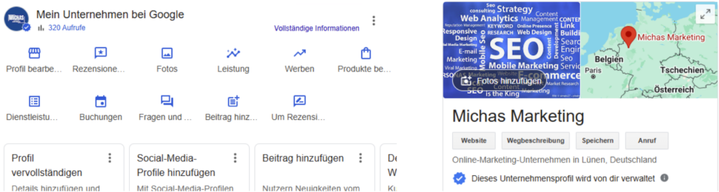 Google My Business Michas Marketing