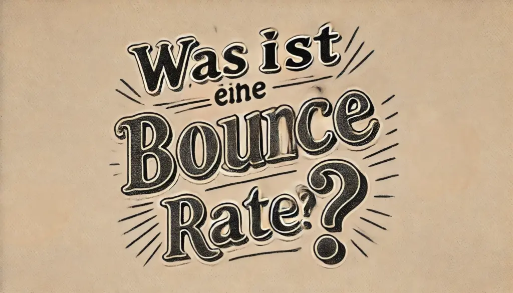 Was ist eine Bounce Rate?